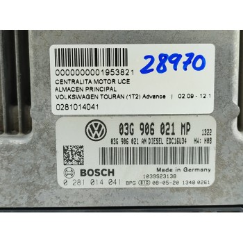 Recambio de centralita motor uce para volkswagen touran (1t2) advance referencia OEM IAM 0281014041  