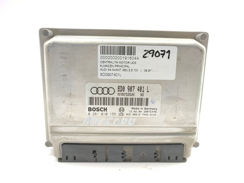 Recambio de centralita motor uce para audi a4 avant (b5) 2.5 tdi referencia OEM IAM 8D0907401L  