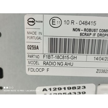 Recambio de sistema audio / radio cd para ford focus lim. business referencia OEM IAM F1BT18C815GH  