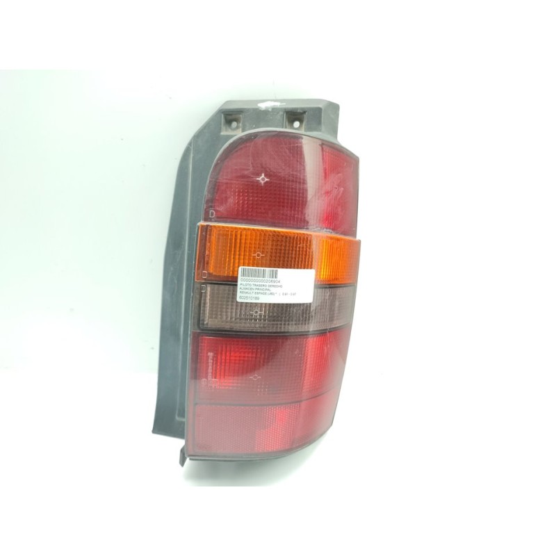 Recambio de piloto trasero derecho para renault espace (j63) referencia OEM IAM 602510189  