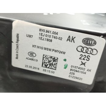 Recambio de faro derecho para audi a3 sportback (8va) ambition referencia OEM IAM 8V0941004  