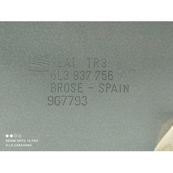 Recambio de elevalunas delantero derecho para seat ibiza (6l1) cool referencia OEM IAM 6L3837752CR 3 PUERTAS 