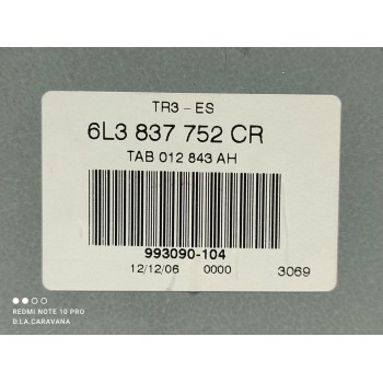 Recambio de elevalunas delantero derecho para seat ibiza (6l1) cool referencia OEM IAM 6L3837752CR 3 PUERTAS 