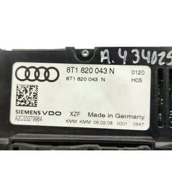 Recambio de mando climatizador para audi a4 ber. (b8) básico referencia OEM IAM 8T1820043N  