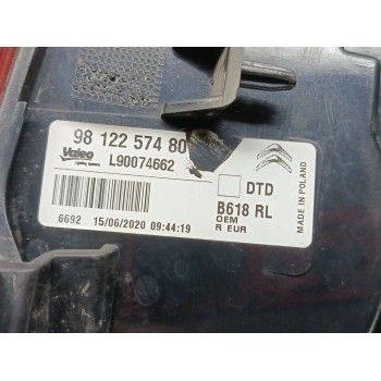 Recambio de piloto trasero derecho para citroën c3 iii (sx) 1.2 puretech 82 referencia OEM IAM 9812257480  