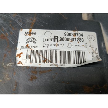 Recambio de faro derecho para citroën c4 cactus 1.6 bluehdi 100 referencia OEM IAM 9800901280  