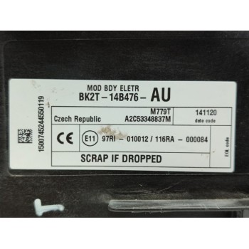 Recambio de caja reles / fusibles para ford transit custom kasten 270 l1 referencia OEM IAM BK2T14B476AU  