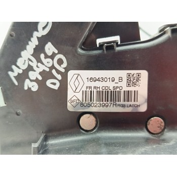 Recambio de cerradura puerta delantera derecha para renault megane iv grandtour zen referencia OEM IAM 805023997R 805024590R 