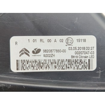 Recambio de piloto delantero derecho para citroën c3 shine referencia OEM IAM 9820877880  