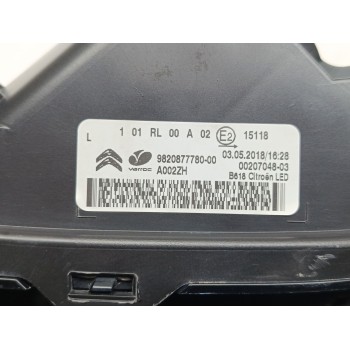 Recambio de piloto delantero izquierdo para citroën c3 shine referencia OEM IAM 9820877780  