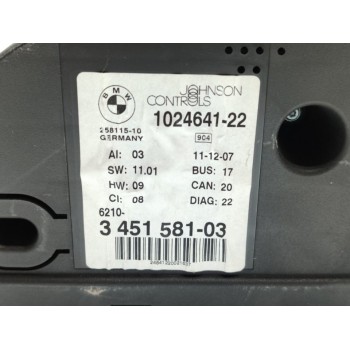 Recambio de cuadro instrumentos para bmw x3 (e83) 2.0d referencia OEM IAM 345158103  