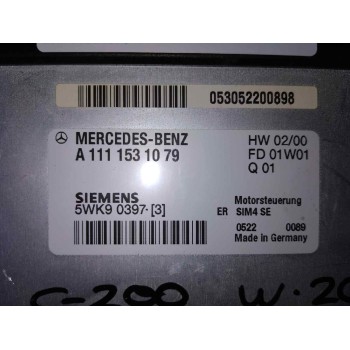 Recambio de centralita motor uce para mercedes-benz clase c (w203) berlina 180 (203.035) referencia OEM IAM A1111531079  