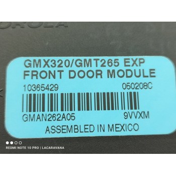 Recambio de modulo confort para cadillac srx sports edition tracción total referencia OEM IAM 10365429  
