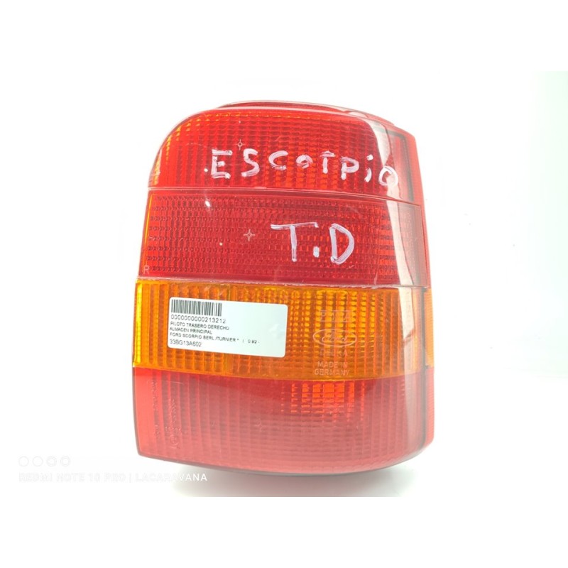 Recambio de piloto trasero derecho para ford scorpio berl./turnier referencia OEM IAM 33BG13A602  