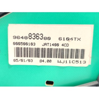 Recambio de cuadro instrumentos para peugeot 206 berlina xt referencia OEM IAM 9648836380  