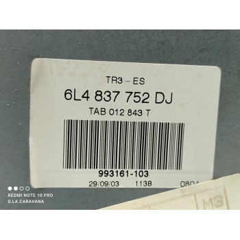 Recambio de elevalunas delantero derecho para seat ibiza (6l1) cool referencia OEM IAM 6L4837752DJ  