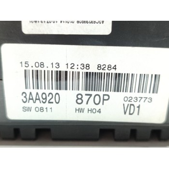 Recambio de cuadro instrumentos para volkswagen passat lim. (362) advance bluemotion referencia OEM IAM 3AA920870P  