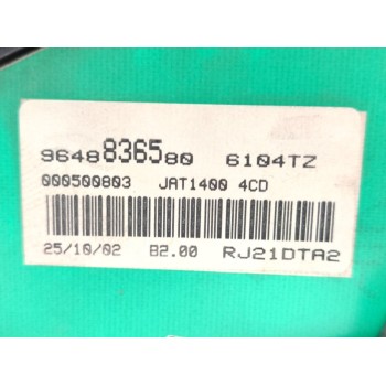 Recambio de cuadro instrumentos para peugeot 206 berlina e-music referencia OEM IAM 9648836580  