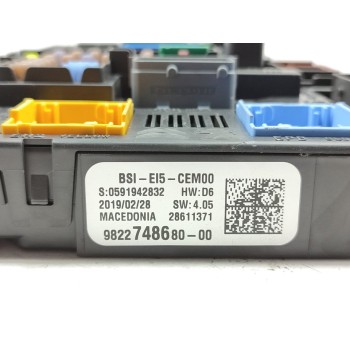 Recambio de caja reles / fusibles para peugeot 508 business line referencia OEM IAM 9822748680  