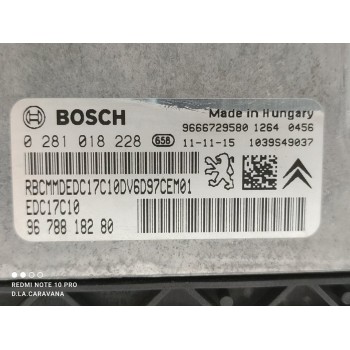 Recambio de centralita motor uce para citroën berlingo cuadro l1 referencia OEM IAM 0281018228  