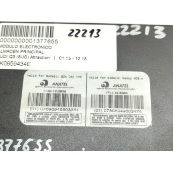 Recambio de modulo electronico para audi q3 (8ug) attraction referencia OEM IAM 5K0959434E  
