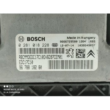 Recambio de centralita motor uce para peugeot 308 sw envy referencia OEM IAM 0281018228  