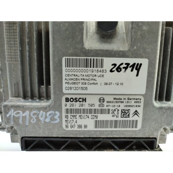 Recambio de centralita motor uce para peugeot 308 confort referencia OEM IAM 0281201505  