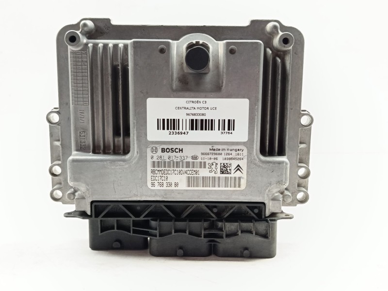 Recambio de centralita motor uce para citroën c3 attraction referencia OEM IAM 9676833080 0281017337 