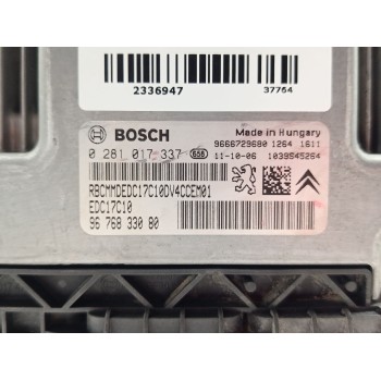 Recambio de centralita motor uce para citroën c3 attraction referencia OEM IAM 9676833080 0281017337 