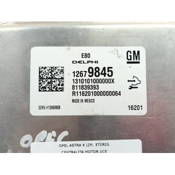 Recambio de centralita motor uce para opel astra k lim. 5türig dynamic referencia OEM IAM 12679845  