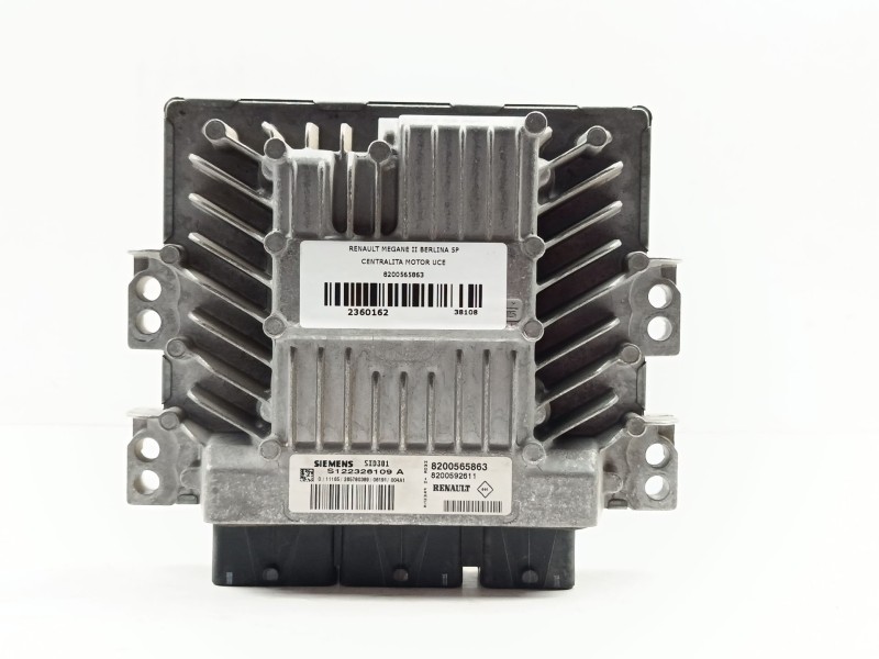 Recambio de centralita motor uce para renault megane ii berlina 5p authentique referencia OEM IAM 8200565863 S122326109A 