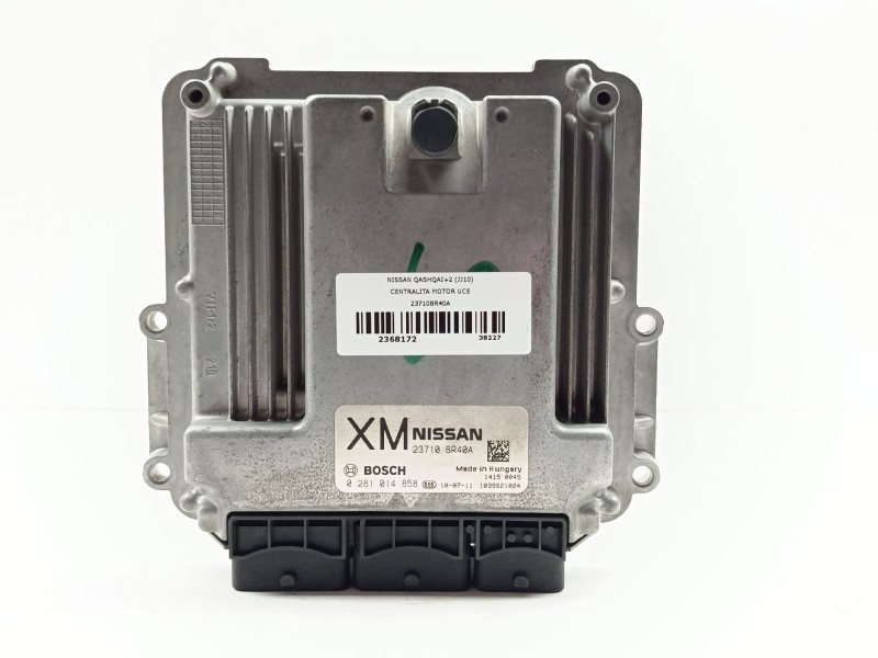 Recambio de centralita motor uce para nissan qashqai+2 (jj10) acenta referencia OEM IAM 23710BR40A 0281014858 