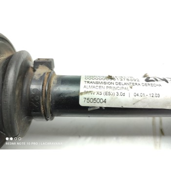 Recambio de transmision delantera derecha para bmw x5 (e53) 3.0d referencia OEM IAM 7505004  