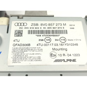 Recambio de pantalla multifuncion para audi a3 sportback (8va) ambition referencia OEM IAM 8V0857273M  