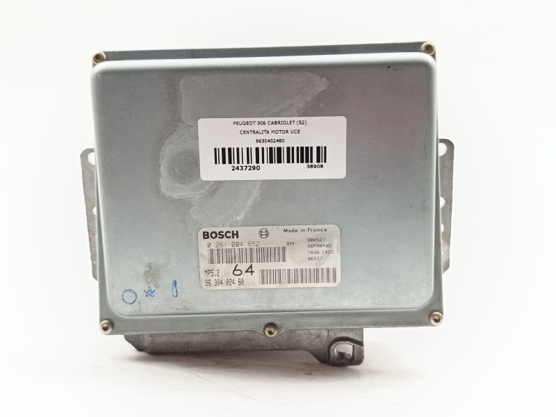 Recambio de centralita motor uce para peugeot 306 cabriolet (s2) 2.0 referencia OEM IAM 9630402480 0261204652 