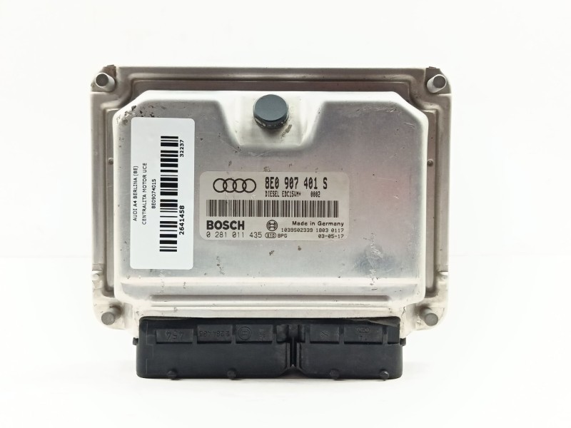 Recambio de centralita motor uce para audi a4 berlina (8e) 2.5 tdi (120kw) referencia OEM IAM 8E0907401S 0281011435 