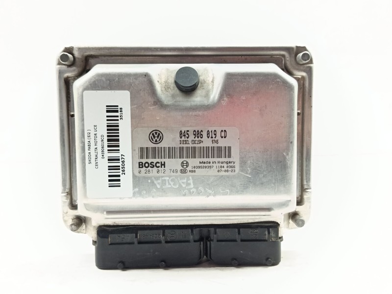 Recambio de centralita motor uce para skoda fabia (5j2 ) style referencia OEM IAM 045906019CD 0281012749 
