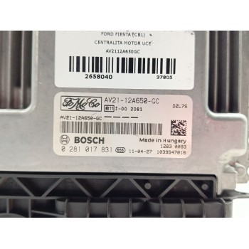 Recambio de centralita motor uce para ford fiesta (cb1) trend referencia OEM IAM AV2112A650GC 0281017831 
