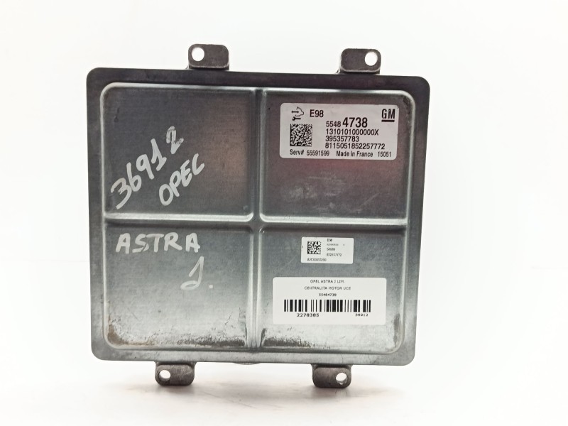 Recambio de centralita motor uce para opel astra j lim. selective referencia OEM IAM 55484738  
