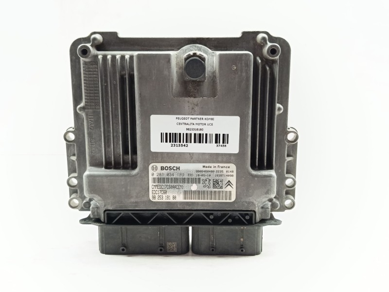 Recambio de centralita motor uce para peugeot partner kombi active referencia OEM IAM 9825318180 0281034189 
