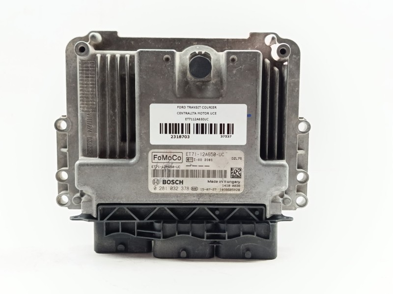 Recambio de centralita motor uce para ford transit courier trend referencia OEM IAM ET7112A650UC 0281032378 