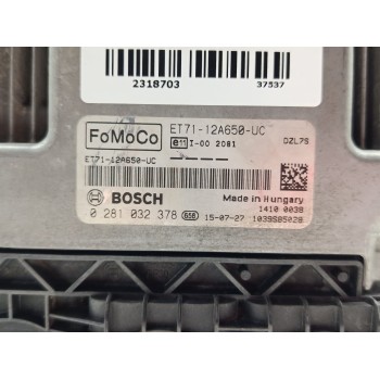 Recambio de centralita motor uce para ford transit courier trend referencia OEM IAM ET7112A650UC 0281032378 