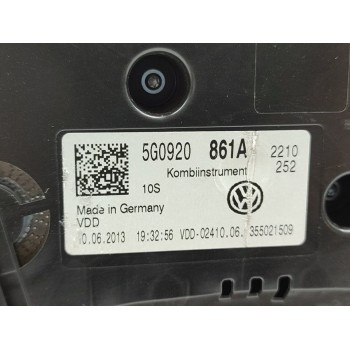 Recambio de cuadro instrumentos para volkswagen golf vii lim. sport by r-line bluemotion referencia OEM IAM 5G0920861A  