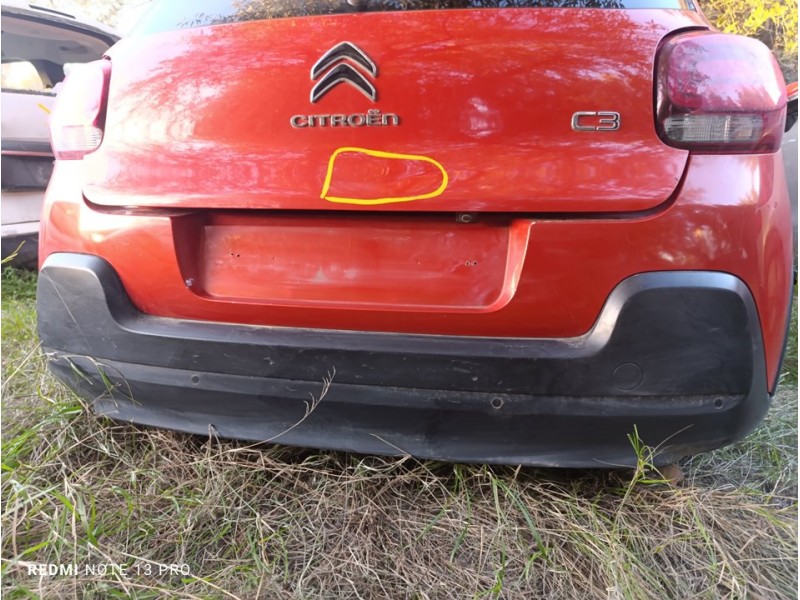 Recambio de paragolpes trasero para citroën c3 iii (sx) 1.2 vti 82 referencia OEM IAM 1618082980  