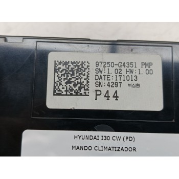 Recambio de mando climatizador para hyundai i30 station wagon (pde) 1.6 crdi referencia OEM IAM 97250G4351  