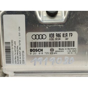 Recambio de centralita motor uce para audi a4 avant (8e) 1.9 tdi referencia OEM IAM 0281010729  