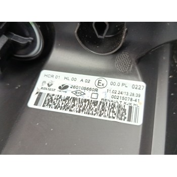 Recambio de faro derecho para renault express furgoneta/monovolumen 1.3 tce 100 (f6ma) referencia OEM IAM 260105660R  