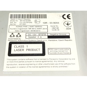 Recambio de sistema navegacion gps para toyota auris hybrid active referencia OEM IAM 8614002360  