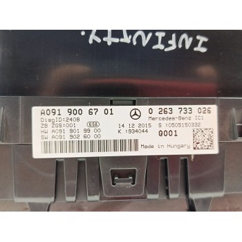 Recambio de cuadro instrumentos para infiniti q30 2.2 d referencia OEM IAM A0919006701 / 0263733026 248105DB2B / 682005DF0A / 24