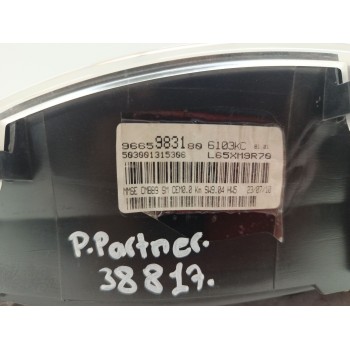 Recambio de cuadro instrumentos para peugeot partner kombi premium referencia OEM IAM 9665983180  